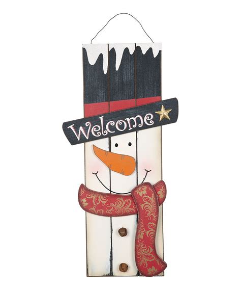 Snowman Welcome Sign Snowman Sign Christmas Crafts Holiday Crafts