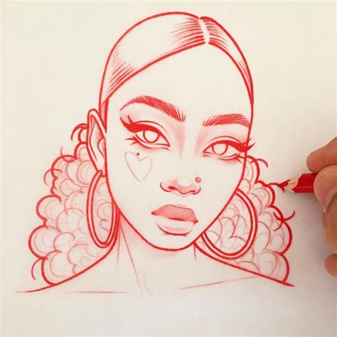 9 157 Likes 78 Comments Rik Lee Rikleeillustration On Instagram “💙” Girl Drawing