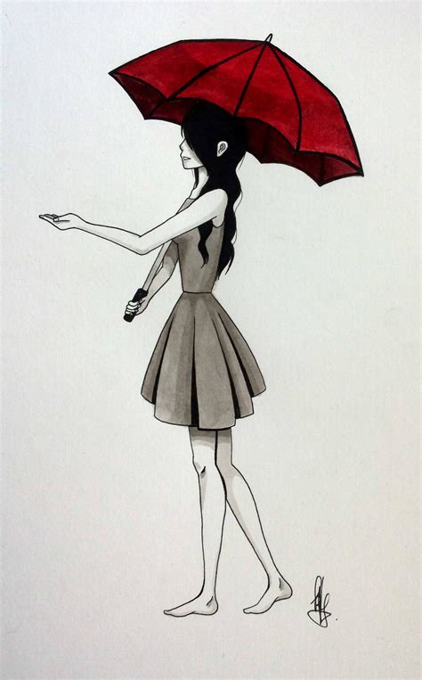 The Red Umbrella By Kyraaah On Deviantart