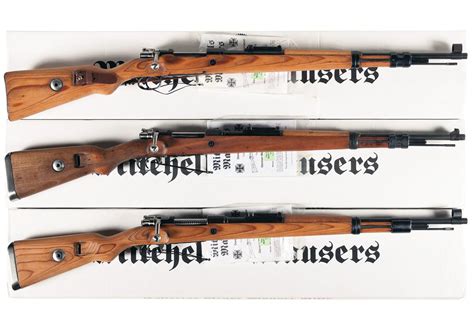 Three Boxed Mitchells Mausers K98 Bolt Action Rifles