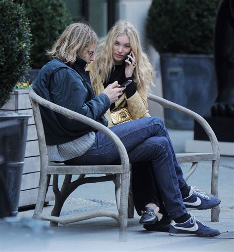 Elsa Hosk And Tom Daly On A Bench In New York 04092017 Hawtcelebs