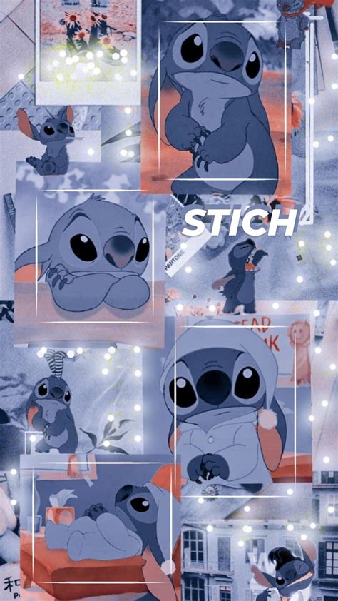 Stich The Blue And Prpule In 2021 Disney Collage Wallpaper Iphone