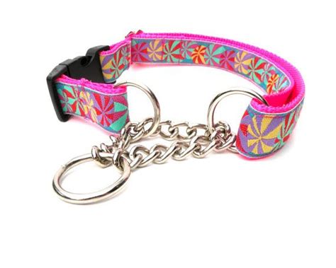 Designer Hot Pink Martingale Training Collar In Bright Colors For