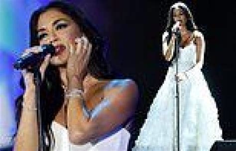 Nicole Scherzinger Puts On A Busty Display In Strapless White Ruffle Gown