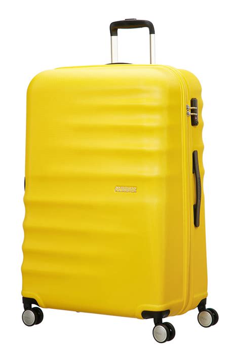 Trolley systems bag oem customized. American Tourister Wavebreaker Luggage set Sunny Yellow ...