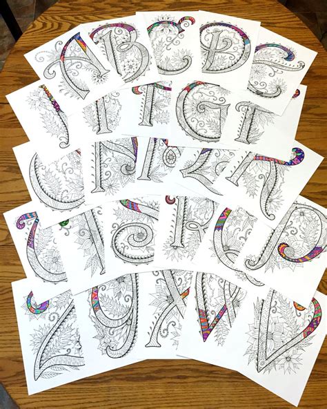 26 Uppercase Zentangle Letters Inspired By The Font By Djpenscript