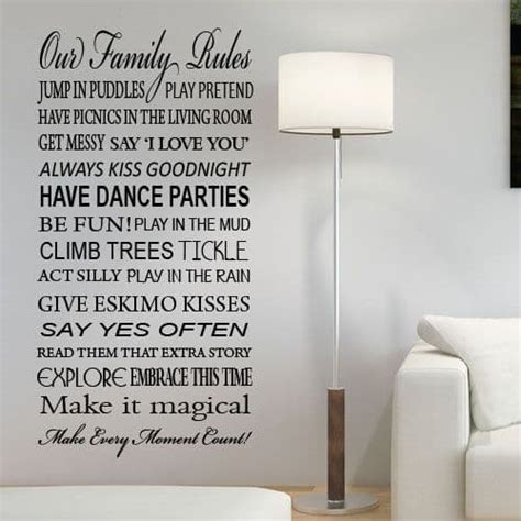 Fun House Rules Wall Sticker Wall Sticker Decals