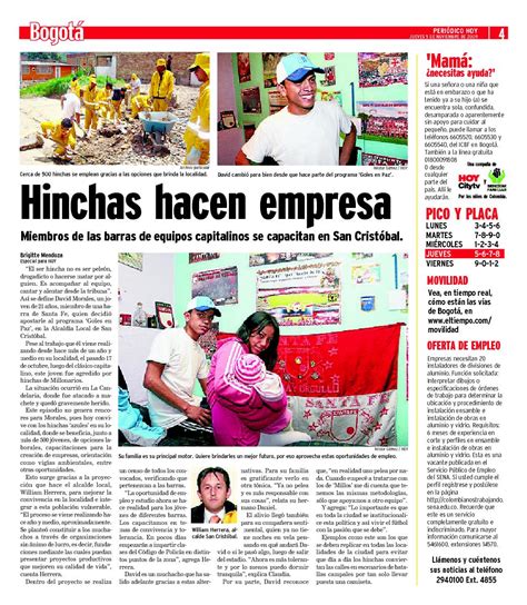 Predicción para los municipios españoles: Brigitte Mendoza: CASA EDITORIAL EL TIEMPO -PERIÓDICO HOY-