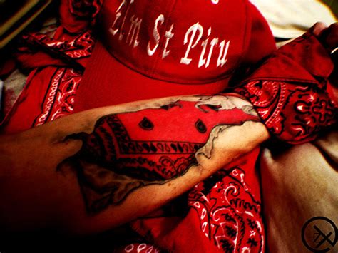 Piru Blood Gang Tattoo Designs