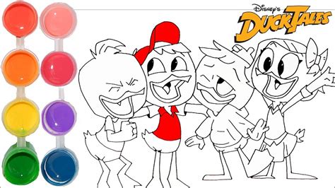 How To Draw And Color Ducktales Cartoon Drawing