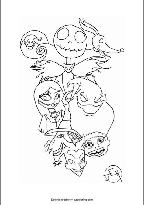 Oogie Boogie Coloring Pages Coloring Home