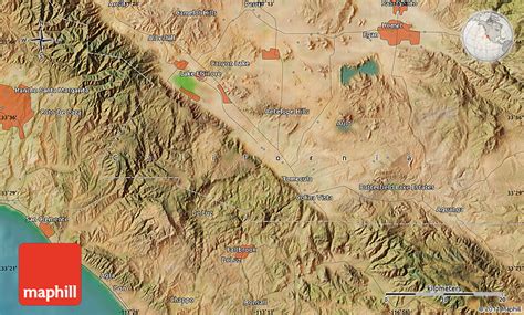 Satellite Map Of Lake Elsinore