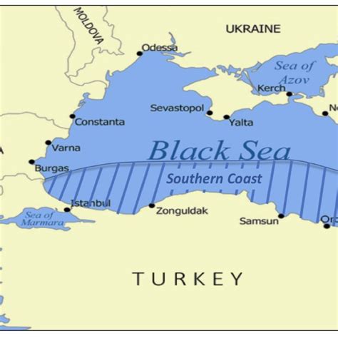 Black Sea Location On World Map Map