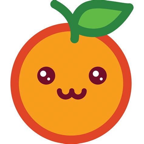 Cute Emoji Emoticon Funny Happy Orange Smile Icon Download On