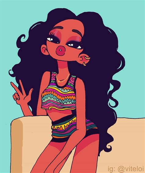 Pinterest Shaylarodneyy Black Girl Cartoon Girls Cartoon Art Black