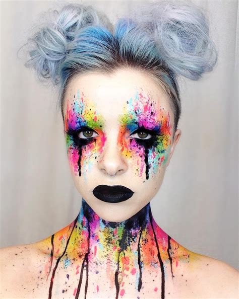Tuto maquillage Halloween haut en couleurs- vidéos et idées ART-en-ciel