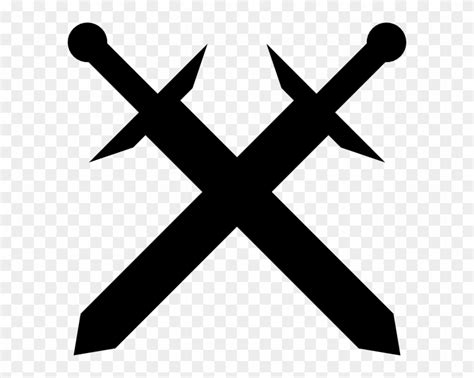 Black Crossed Swords Clip Art Vector Clip Art Online Crossed Swords
