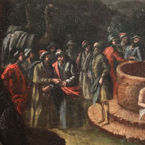 Antiques Atlas Ancient Oval Painting Joseph At The Well