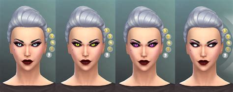 Mod The Sims More Vampiric Glowing Eyes With Black Sclera