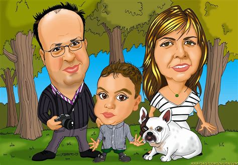 Platero Caricaturas Cómics E Ilustraciones Familia Con Su Perra En