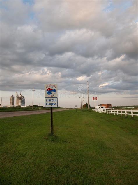 Lincoln Highway Nebraska Scenic Route Editorial Photography Image Of