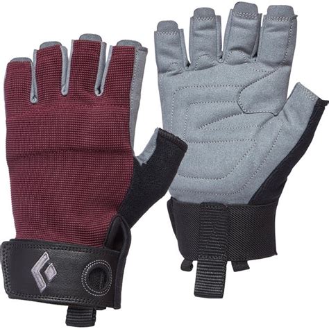 Black Diamond Crag Half Finger Gloves Womens Climbing Gloves