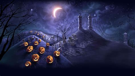 Blue Halloween Wallpapers Wallpaper Cave