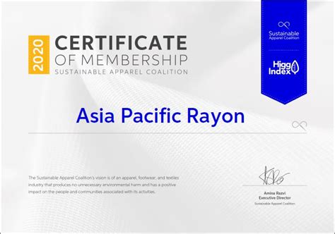 Asia Pacific Rayon Joins Sustainable Apparel Coalition Asia Pacific Rayon