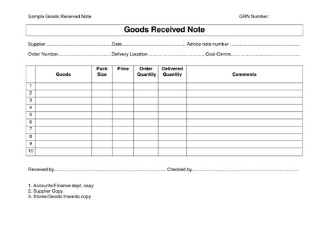 If you have received the goods in good condition, please cancel this claim and confirm order received. Image result for goods received note format download ...