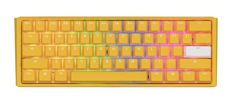 Buy Yellow Ducky One 3 Mini 60 Hotswap Rgb Double Pbt Quack Mechanical