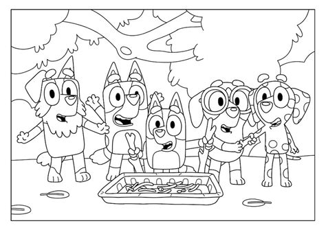 Full Page Printable Bluey Colouring Pages Prntbl