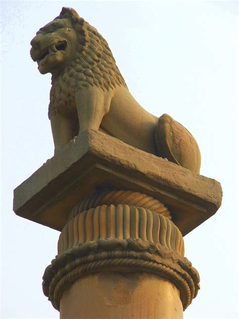 Ashoka's pillar (Illustration) - World History Encyclopedia