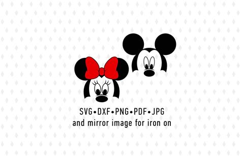 Svg Minnie Mouse Face Vector Layered Cut File Silhouette Cameo Etsy Images