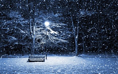 Online Crop Landscape Photography Of Park Bench And Lamppost In Snowy