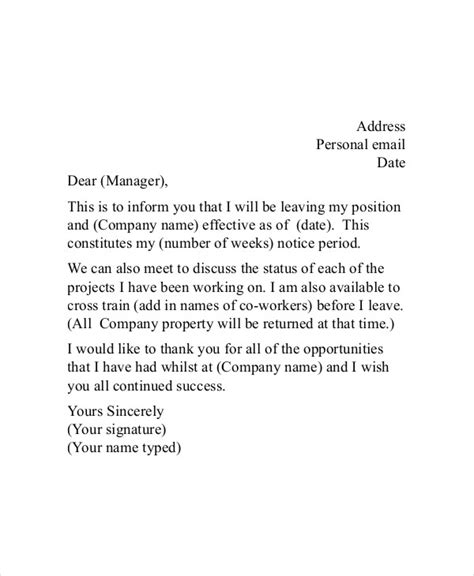 appreciative resignation letter   word