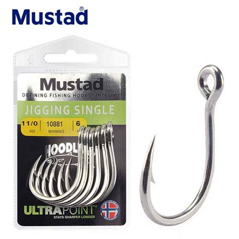 Mustad Ultrapoint Jigging Single Fishing Hooks California Outdoor Pro