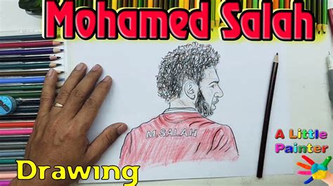 How To Draw Mohamed Salah Liverfool Youtube