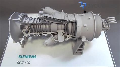 3d Model Siemens Sgt 400 Series Gas Turbine Youtube