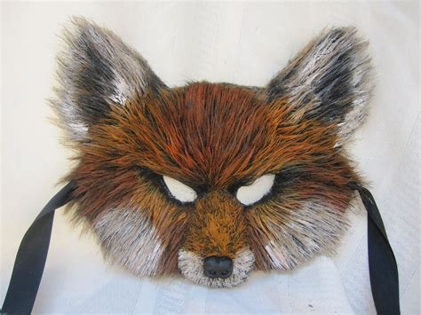 Fox Mask Ash Fox Fantastic Mr Fox Child Mask Nick Wilde Etsy Fox