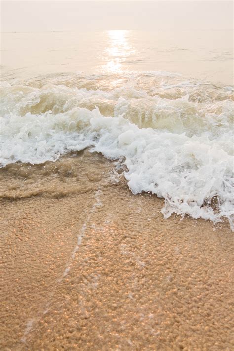 Kostenlose Foto Meer Morgen Soft Wave Welle Ufer Strand Wasser Windwelle Sand Ozean