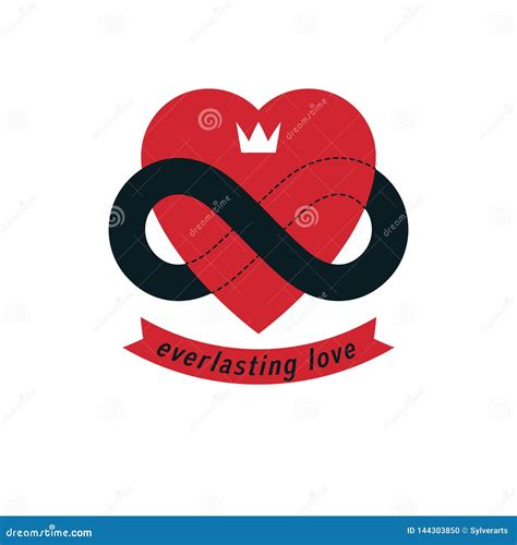 Timeless Love Concept Vector Symbol Created With Infinity Loop Sign