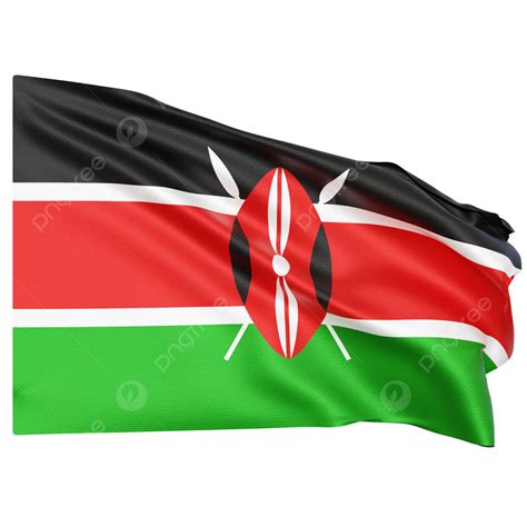 Kenya Flag Waving Kenya Flag With Pole Kenya Flag Waving Transparent