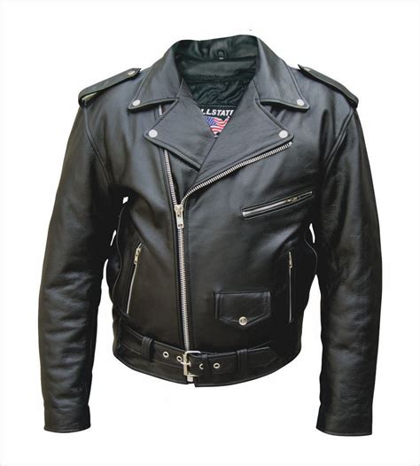 Shop for a stylish women's motorcycle jacket from rev'it!. Mens Classic Split Grain Leather Motorcycle Jacket MLSJ06 ...
