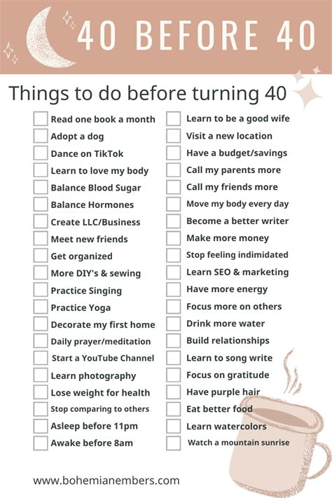 Powerful Things To Do Before Turning Bohemian Embers