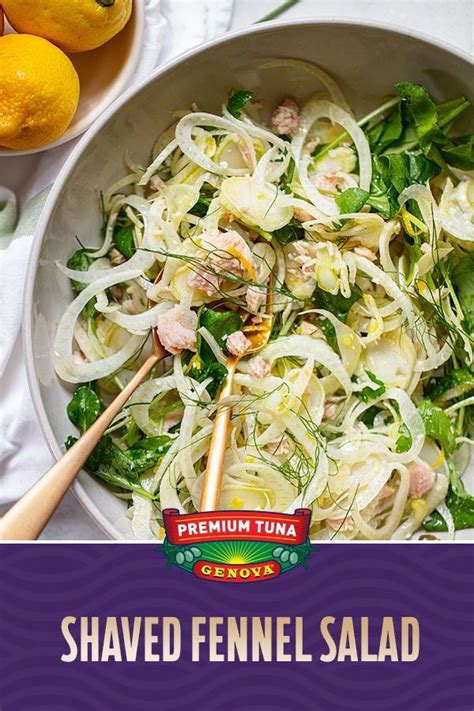 This seafood salad recipe is very simple to make. Shaved Fennel and Tuna Salad | Genova Seafood | Recipe ...