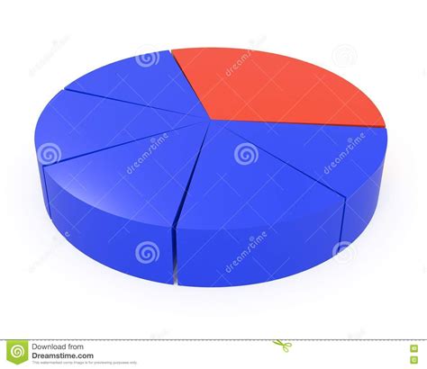 3d Rendered Pie Chart Stock Illustration Illustration Of Icon 14369358