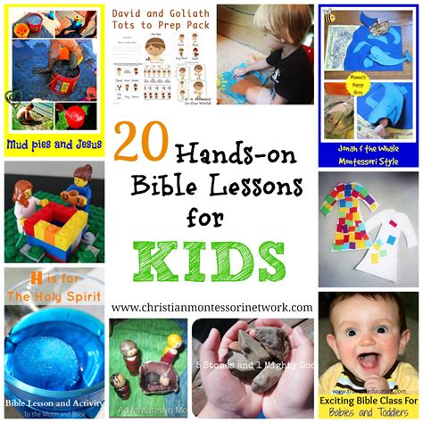 20 Hands On Bible Lessons For Kids Christian Montessori Network