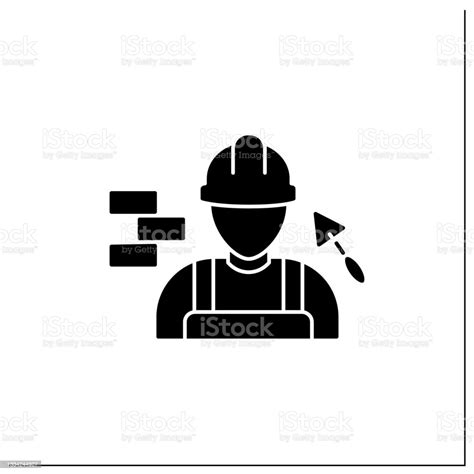 Builder Glyph Icon Stock Illustration Download Image Now Adult Art