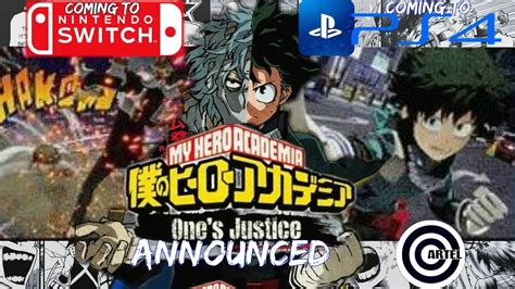 My Hero Academia Ones Justice Announced For Ps4 And Nintendo Switch