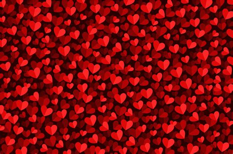 Valentines Day Red Hearts Background 1893870 Vector Art At Vecteezy